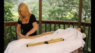 Warm Bamboo Massage Hot Stone Seashell Crystal Kits Techniques Training - How to give