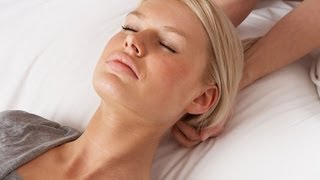 Asian massage techniques on table: neck and head 1